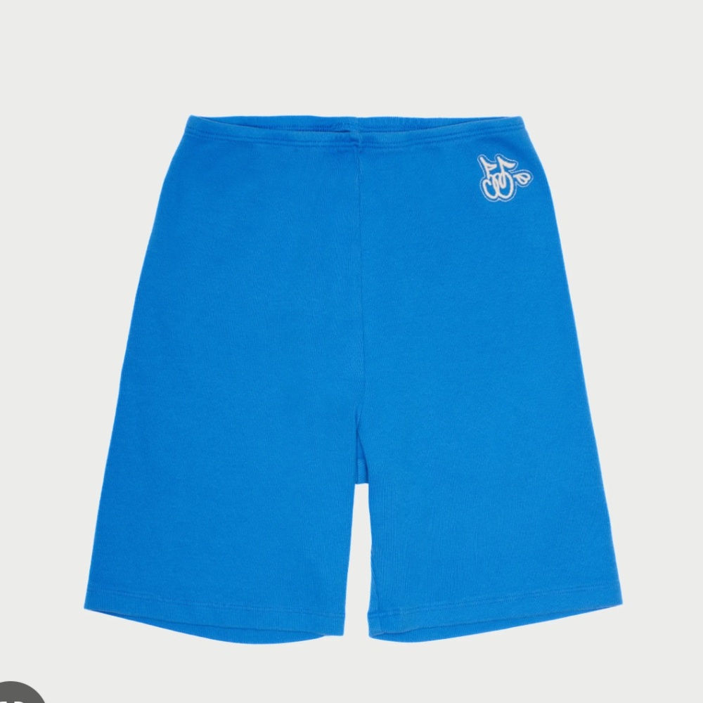 Cherry blue biker shorts